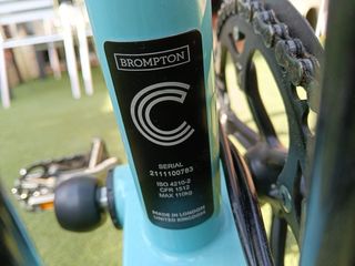 Bicicleta Brompton S6L Black Edition Plegable