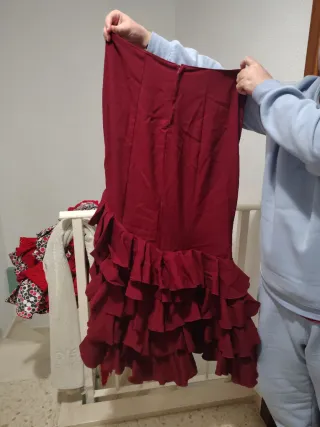 Traje Flamenca Dos Piezas Rosa