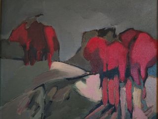 Óleo expresionista Elena Uranga