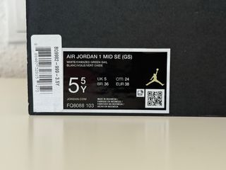 Nike Air Jordan 1 Mid Talla 38