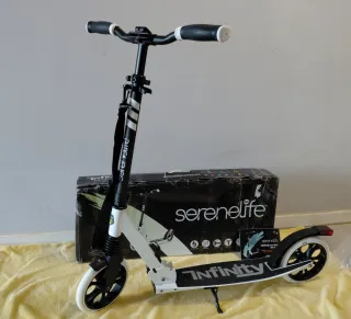 Patinete SereneLife Infinity Blanco – Plegable