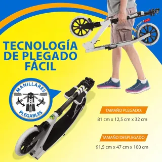 Patinete SereneLife Infinity Blanco – Plegable