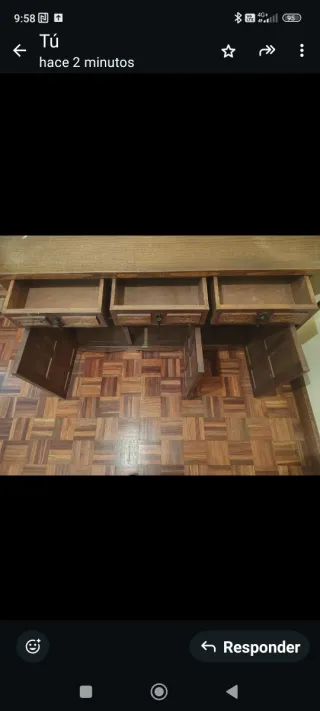 Cómoda de madera estilo rústico