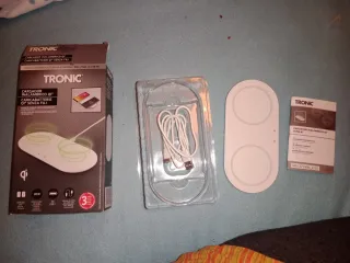 Cargador Inalámbrico Doble QI Tronic