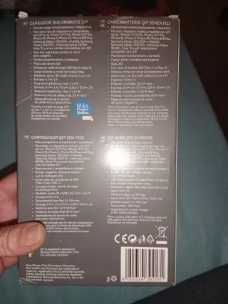 Cargador Inalámbrico Doble QI Tronic