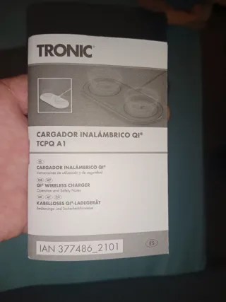 Cargador Inalámbrico Doble QI Tronic