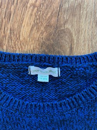 Jersey Azul Estampado Calavera Chico