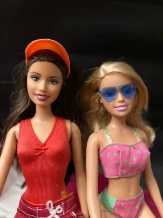 Set Barbie Spiaggia Auto Rosa