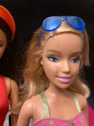 Set Barbie Spiaggia Auto Rosa