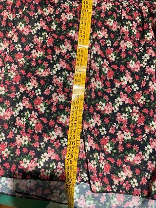 Falda larga floral verano con goma