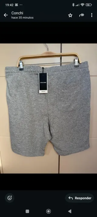 Pantalón corto deportivo gris XXL Jack&Jones