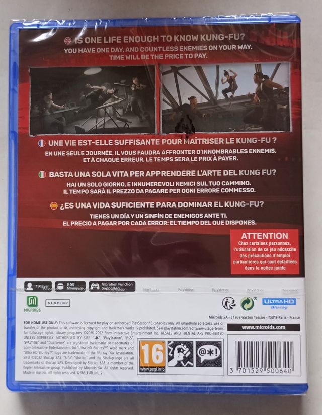 Sifu PS5 precintado ES