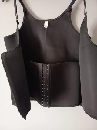 Corsé con cremallera y entrenador de cintura