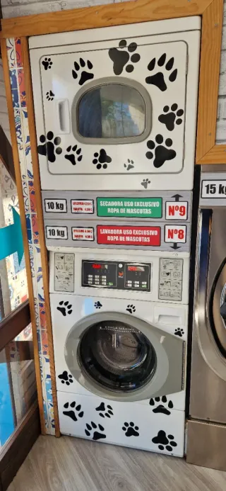Lavandería autoservicio completa