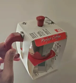 Moka Perfect Coffee Rossa/Argento