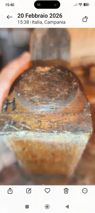 Antica Pialla Per Legno Jhon-Weiss & Son Prodotta