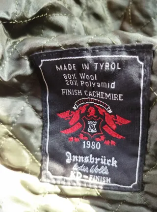 Abrigo Loden Lana Verde T.XL