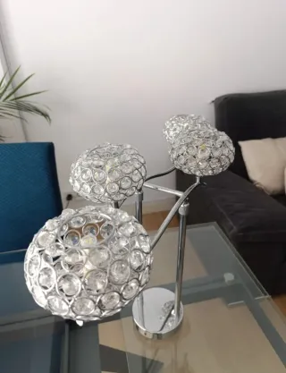 Juego 2 Lámparas Salón/Comedor Cristal