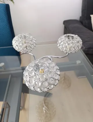 Juego 2 Lámparas Salón/Comedor Cristal