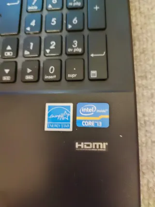 Portátil Asus i3 Negro