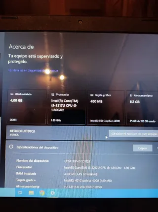 Portátil Asus i3 Negro