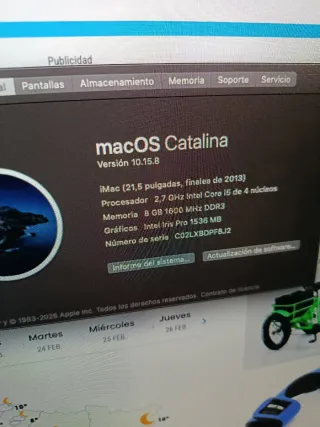 Apple iMac 21.5 (finales 2013) SSD