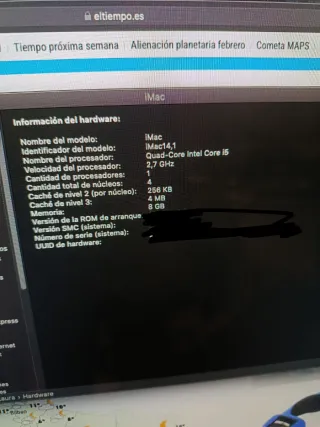 Apple iMac 21.5 (finales 2013) SSD