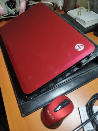 Ordenador Portátil HP Rojo y Negro