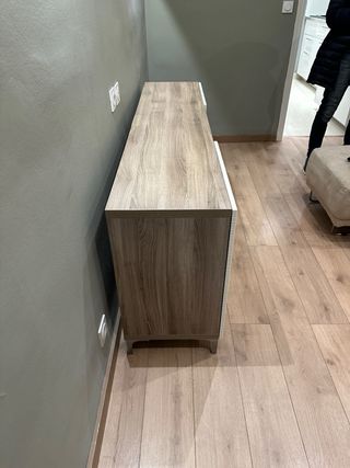 Mueble TV madera y metal