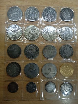 ESPAÑA 20 MONEDAS ANTIGUAS DE COLECCIÓN