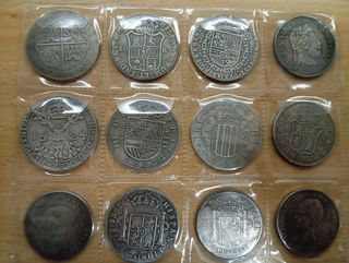 ESPAÑA 20 MONEDAS ANTIGUAS DE COLECCIÓN