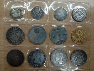 ESPAÑA 20 MONEDAS ANTIGUAS DE COLECCIÓN