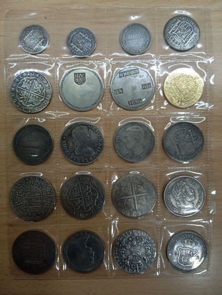 ESPAÑA 20 MONEDAS ANTIGUAS DE COLECCIÓN