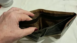 Cartera Bicolor Piel Marrón