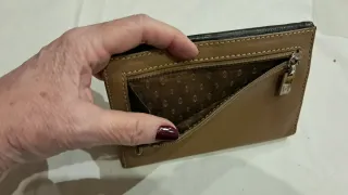 Cartera Bicolor Piel Marrón