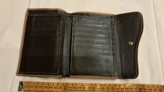 Cartera Bicolor Piel Marrón