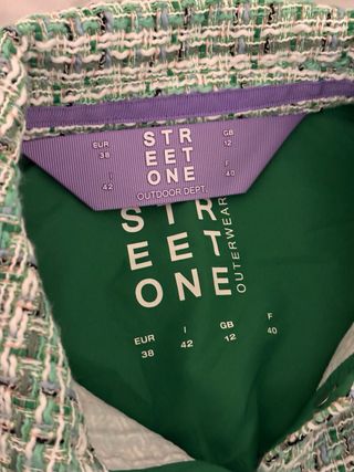 Abrigo Street One verde multicolor