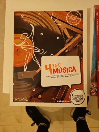Libro Música 4 ESO Operación Mundo Anaya