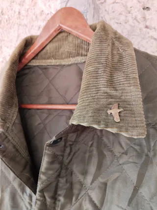 Chaqueta acolchada utilitaria hombre verde