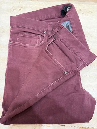 Pantalón vaquero H&M hombre morado Talla 32(42)