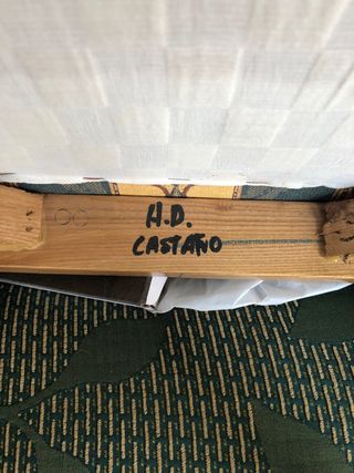 6 sillas antiguas tapizadas madera Precio unidad