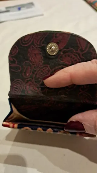 Monedero piel grabado