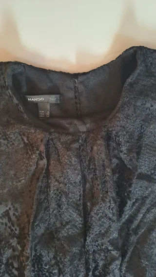 Minidress Mango fantasia animalier nera taglia S