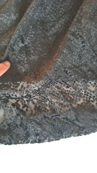 Minidress Mango fantasia animalier nera taglia S