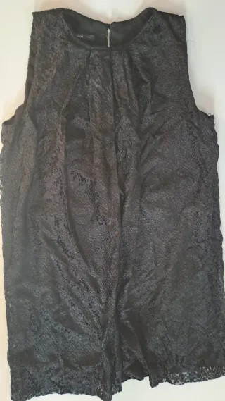 Minidress Mango fantasia animalier nera taglia S