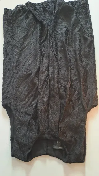 Minidress Mango fantasia animalier nera taglia S