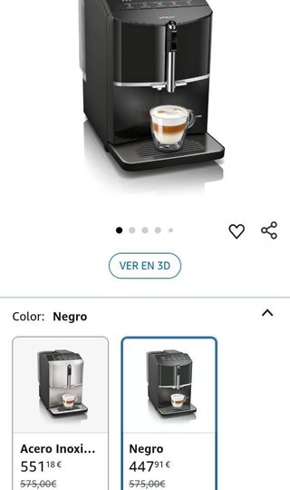 Cafetera Siemens TI301509DE super automática