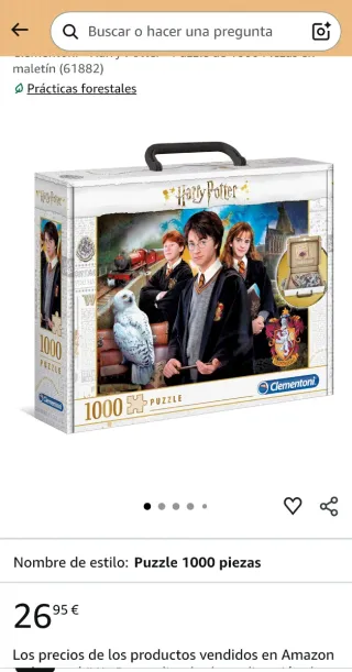 Puzzle Harry Potter 1000 piezas Clementoni