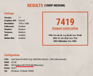 Tarjeta Gráfica RX570 8GB GDDR5 XFX