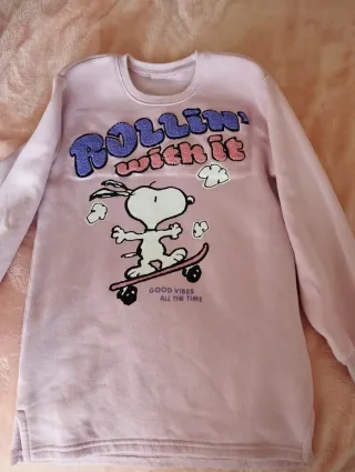 Sudadera larga Snoopy  Talla 9